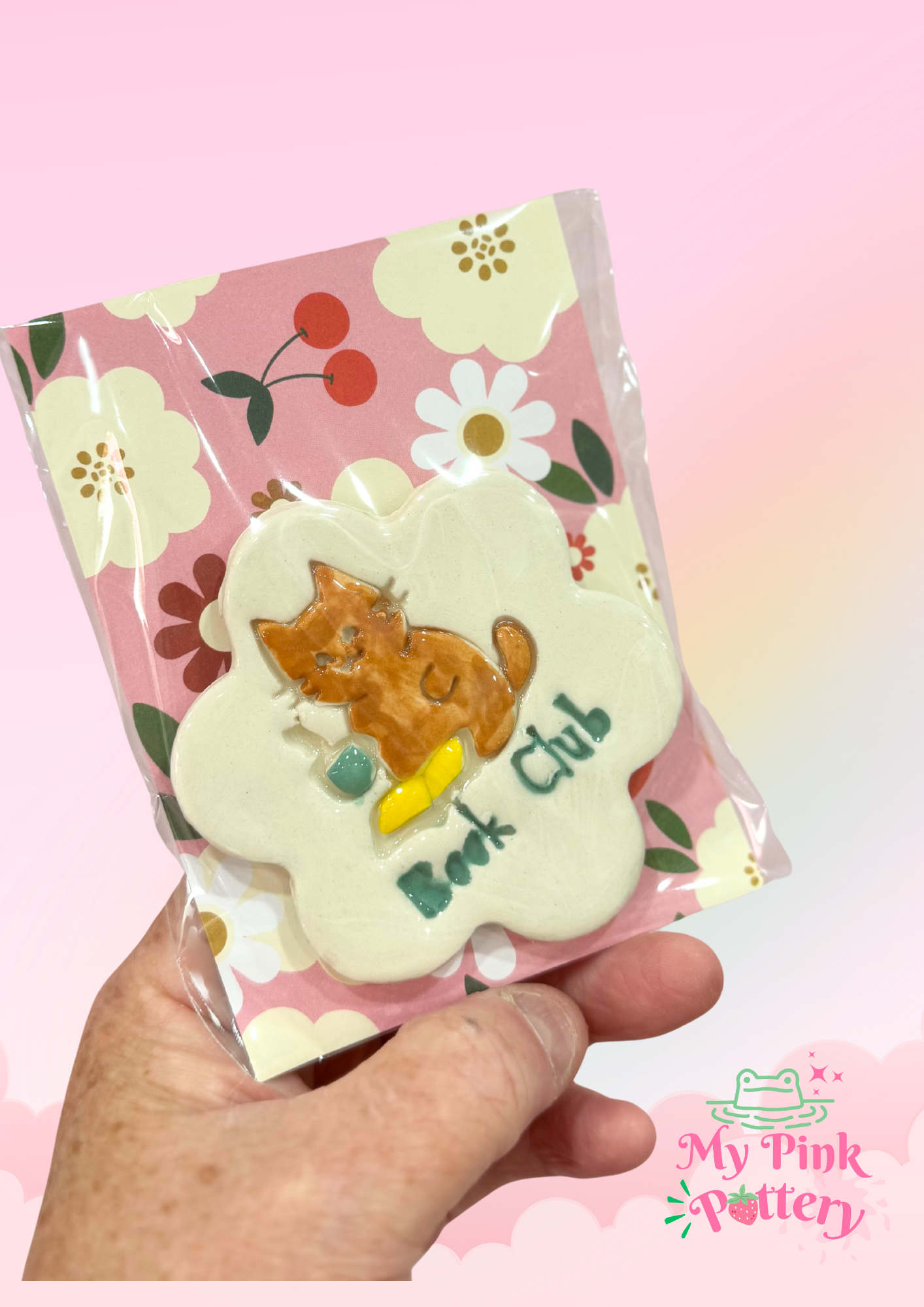 Kitty Cat Book Club Coasters