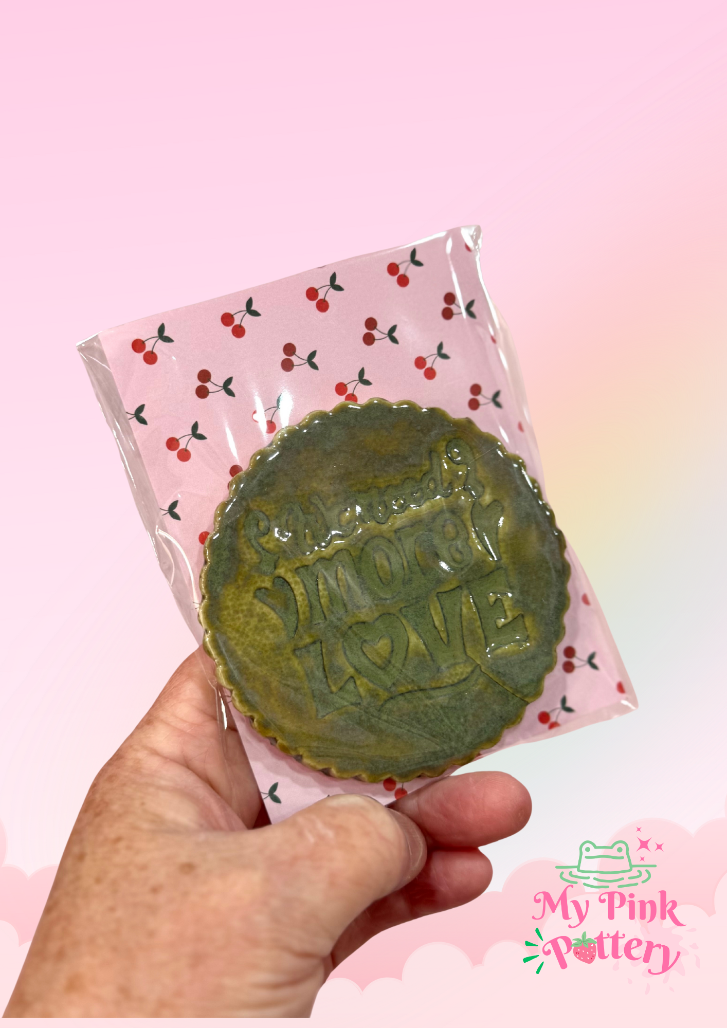 More Love Coasters_Swamp green