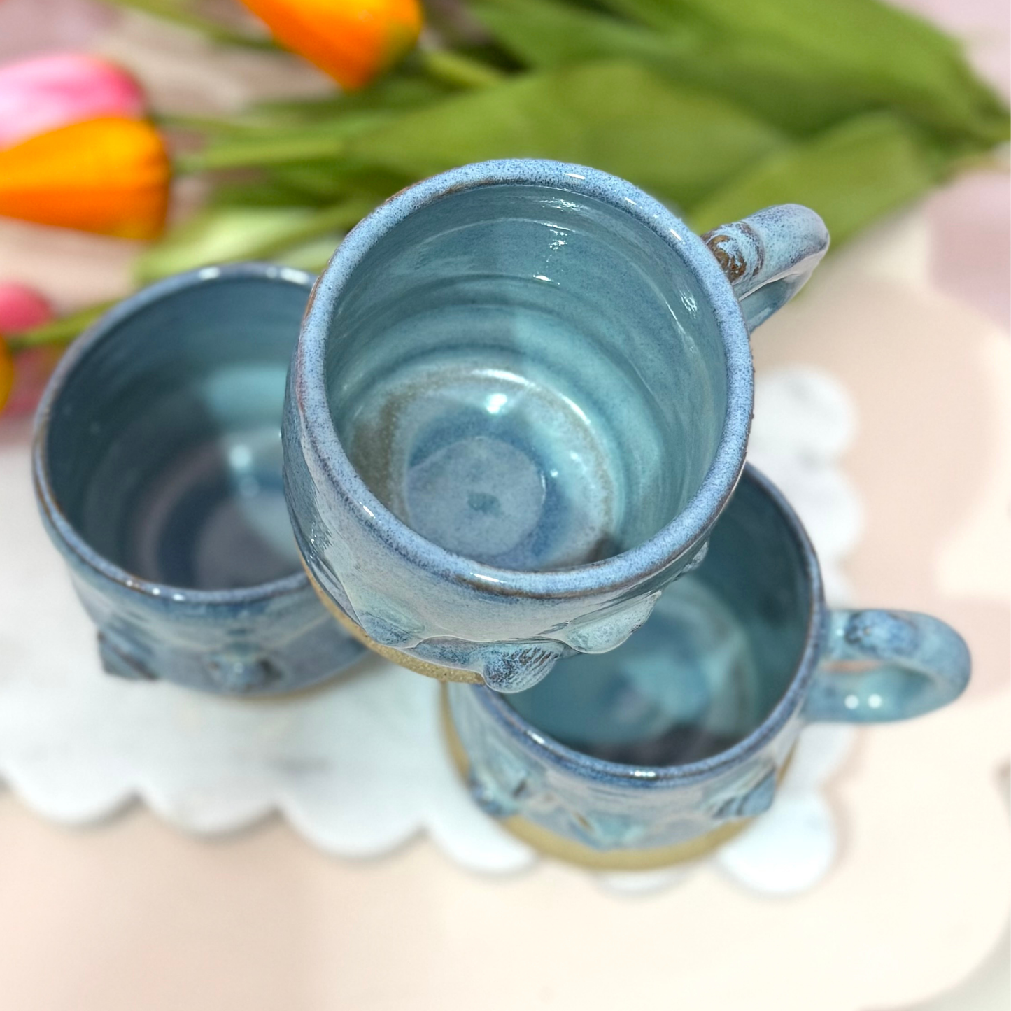 Sand and sea tide Mug_ Hand Made Stoneware mug