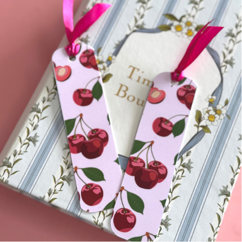 Cherry Love_Ribbon Book Marks