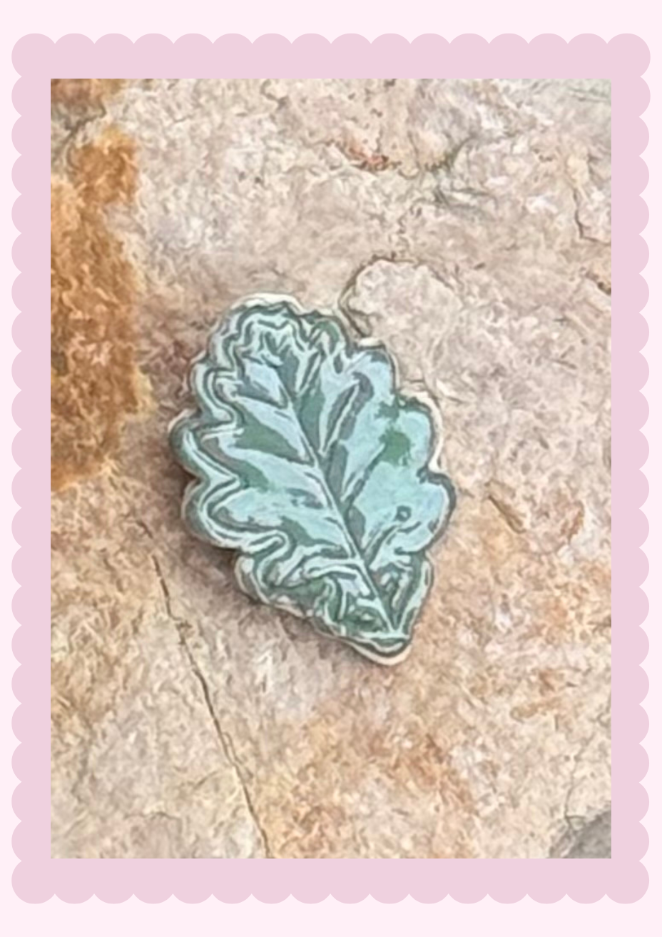 Magnets_Forrest green oak leaf