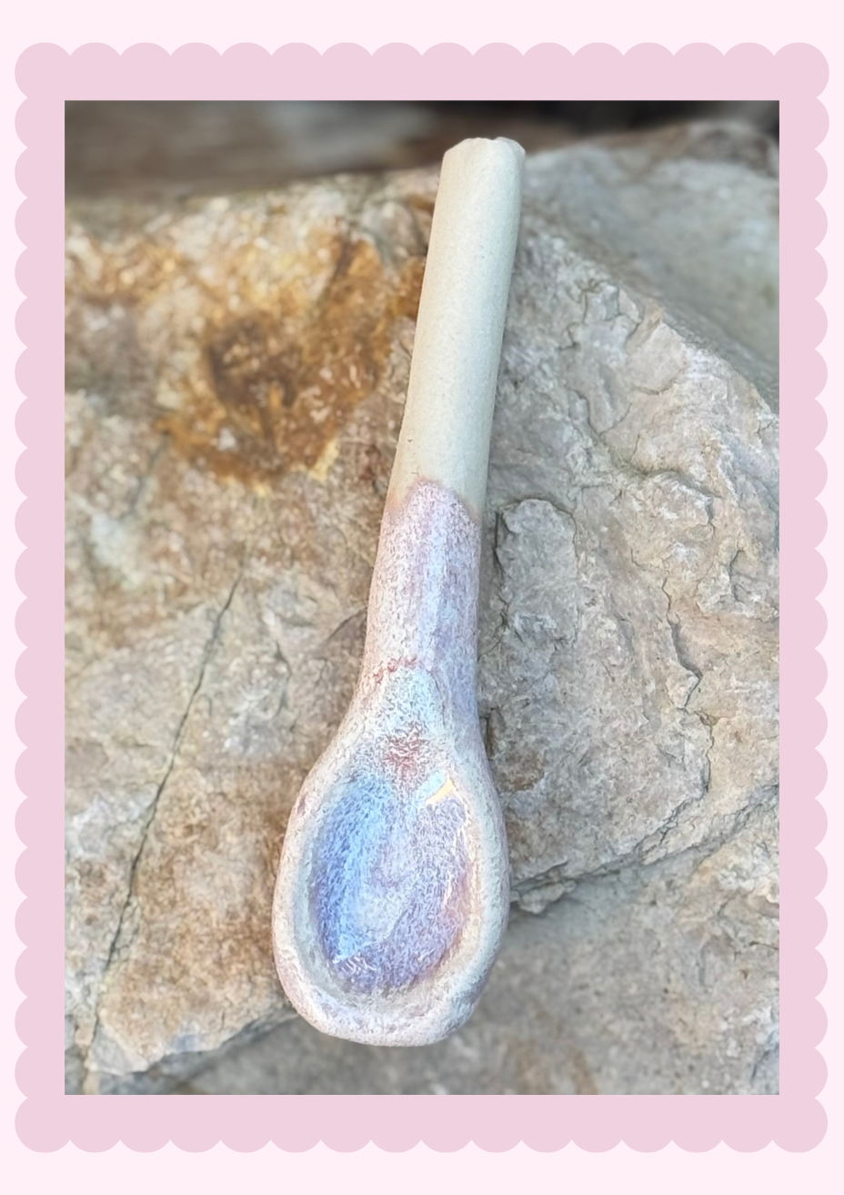 Lilac pink_Pottery Spoon