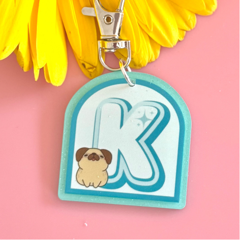 Letter K keychain_Shaped keychains