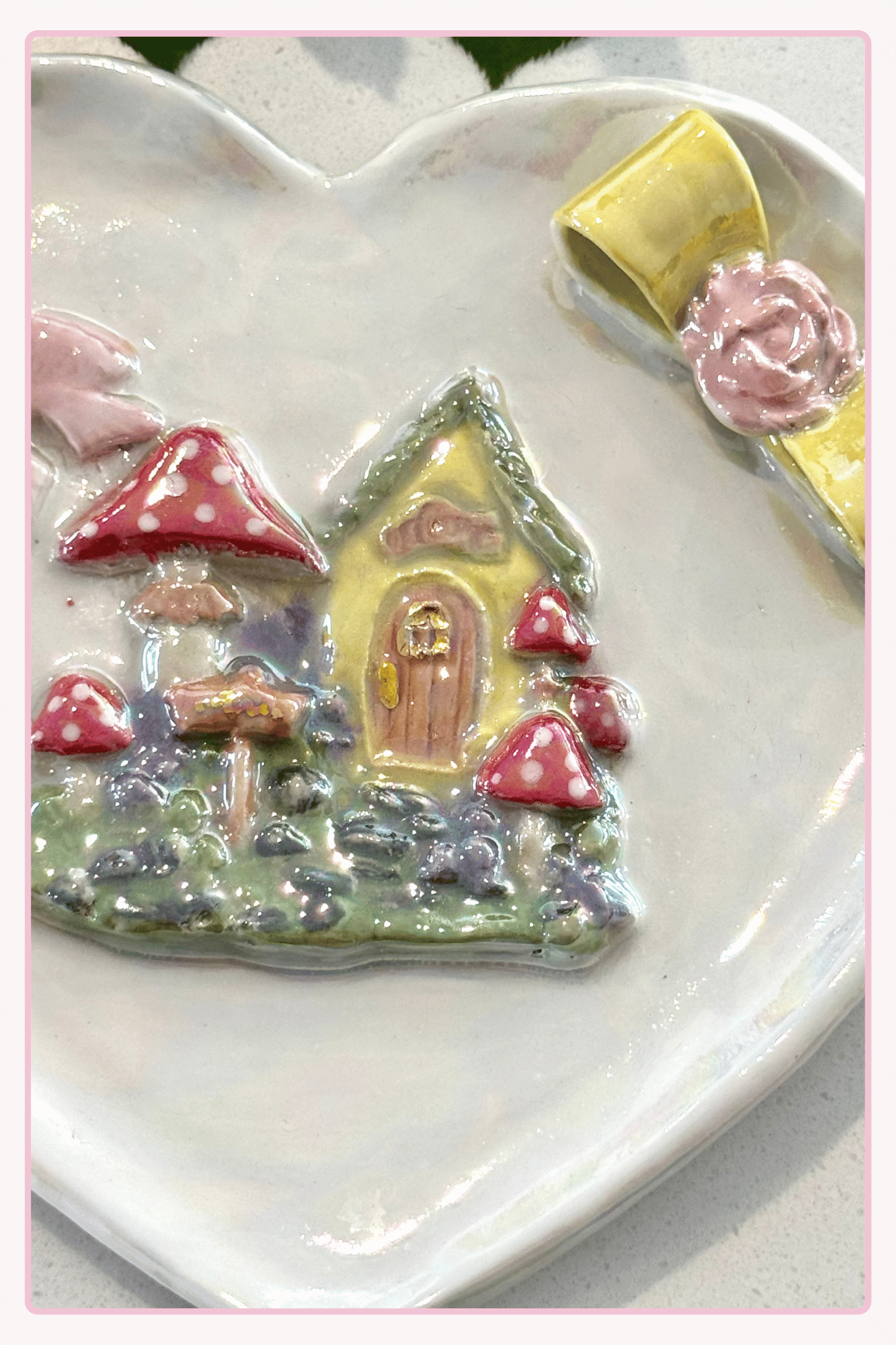 Little Cottage Heart plate