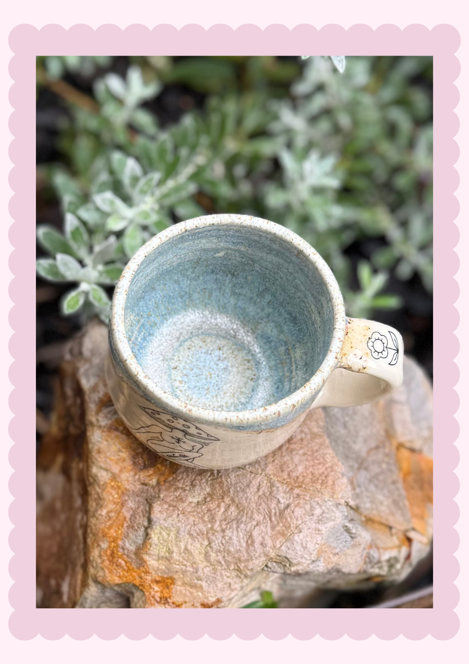 River Rock Mushie woman mug