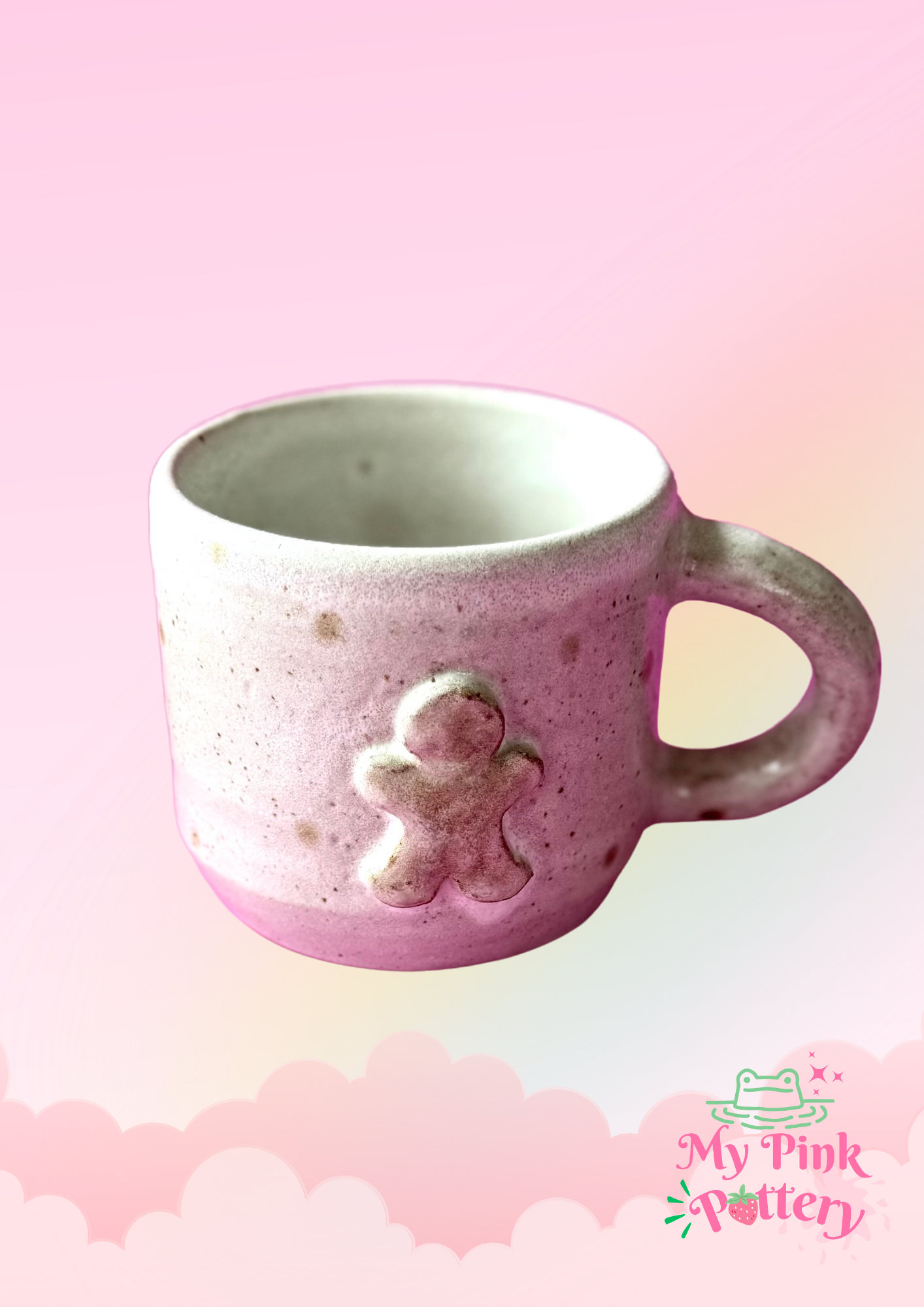 Sweet Ginger bread  Mug_ Hand Made Stoneware mug