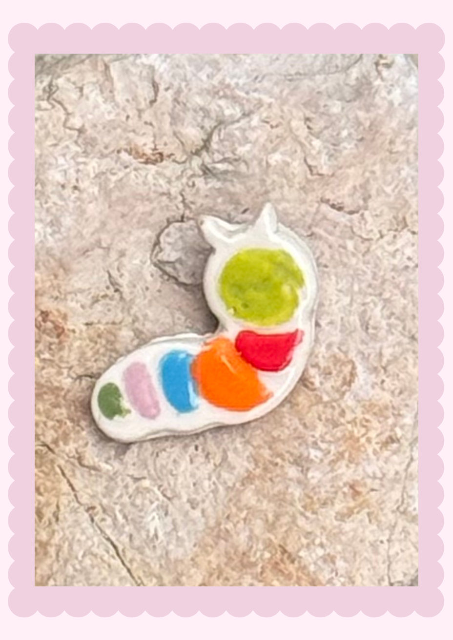 Magnets_Rainbow piller (white clay)