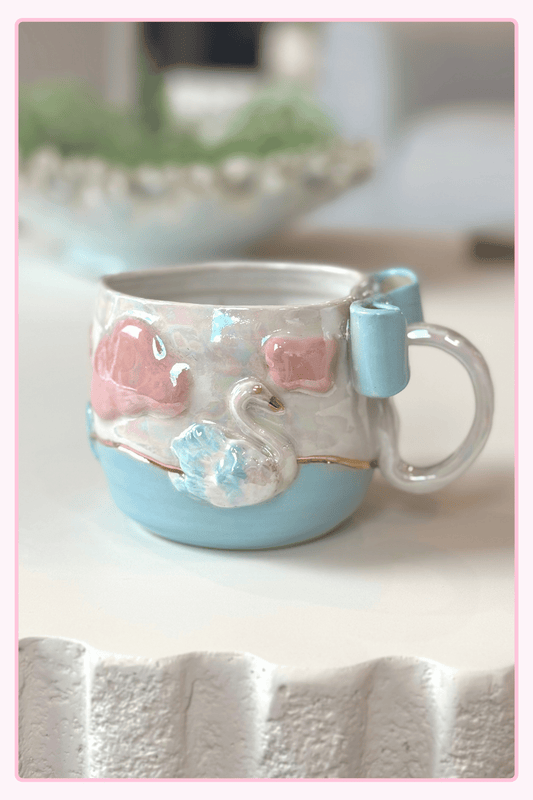 Swan Pond_Heart Swan mug