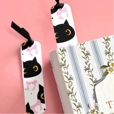 Cats & Bows_Ribbon Book Marks