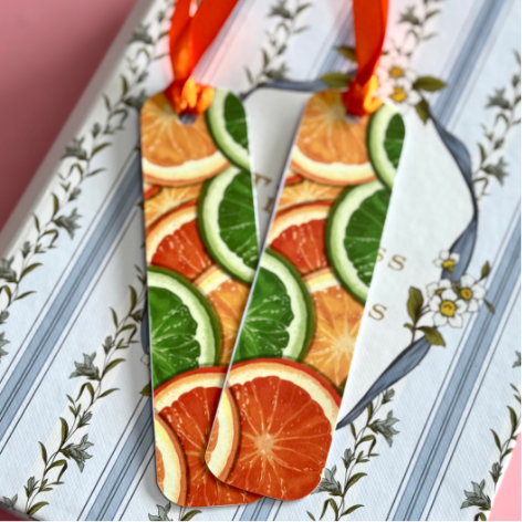 Limes and oranges_Ribbon Book Marks