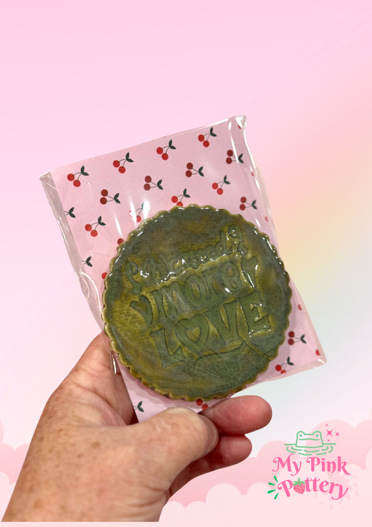 More Love Coasters_Swamp green