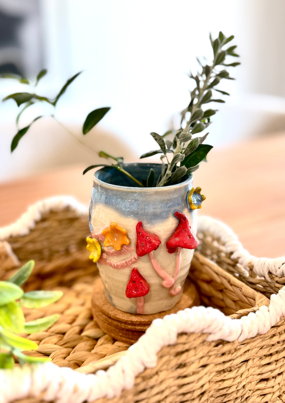 Fairy mushroom Vase_Stoneware