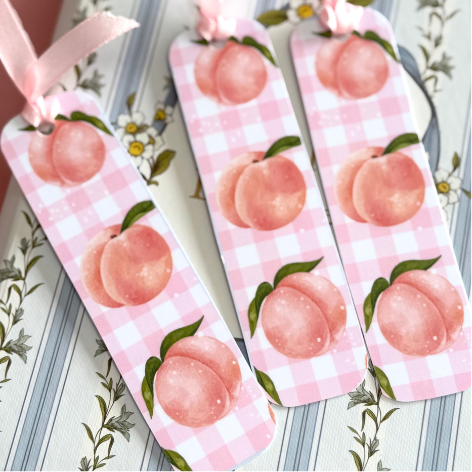 Peach Picnic_Ribbon Book Marks