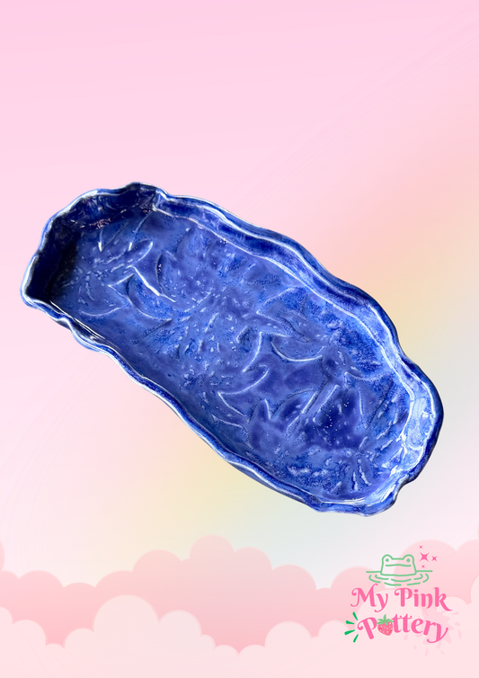 Platter_Blue textured