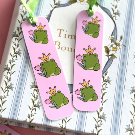 Queen frog_Ribbon Book Marks