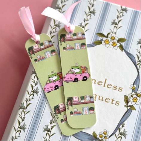 Beep Beep Frog_Ribbon Book Marks