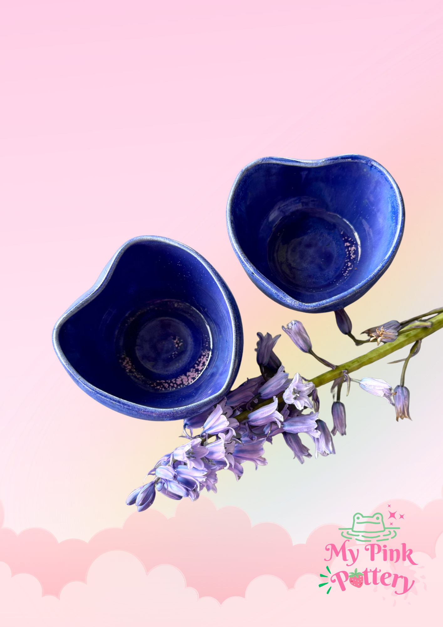 Sweet Heart Bowl  - Blue Violet