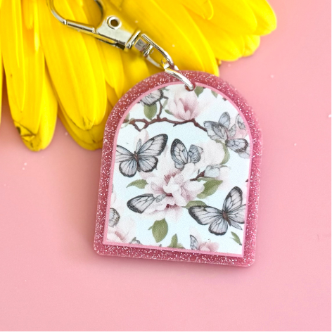 Butterfly Bloom  Arch_Shaped keychains