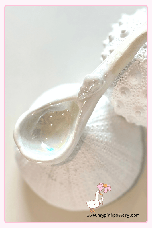 Seashell Organic Stoneware Spoon