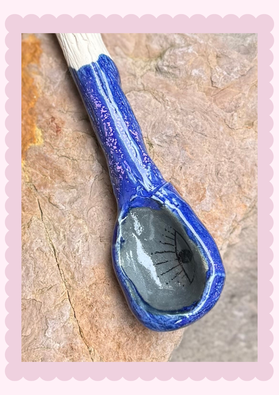 Dark mystical eye spoon