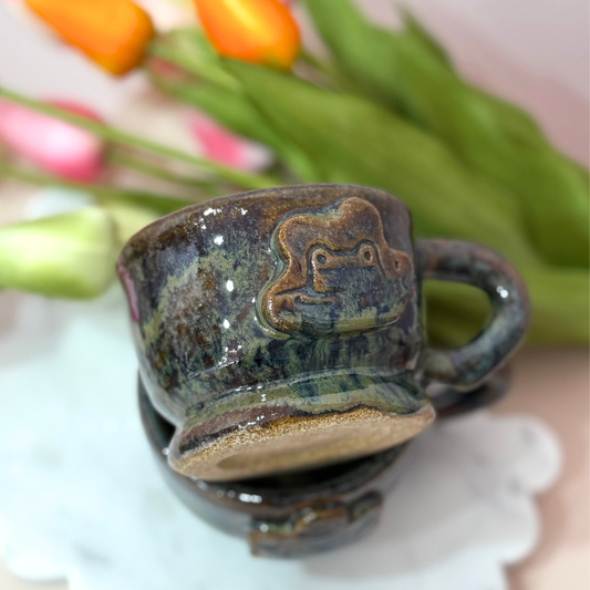 Frog Swamp  Mug_ Hand Made Stoneware mug
