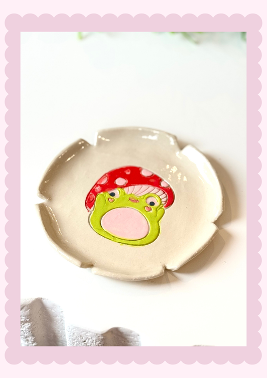 Frog mushie dish