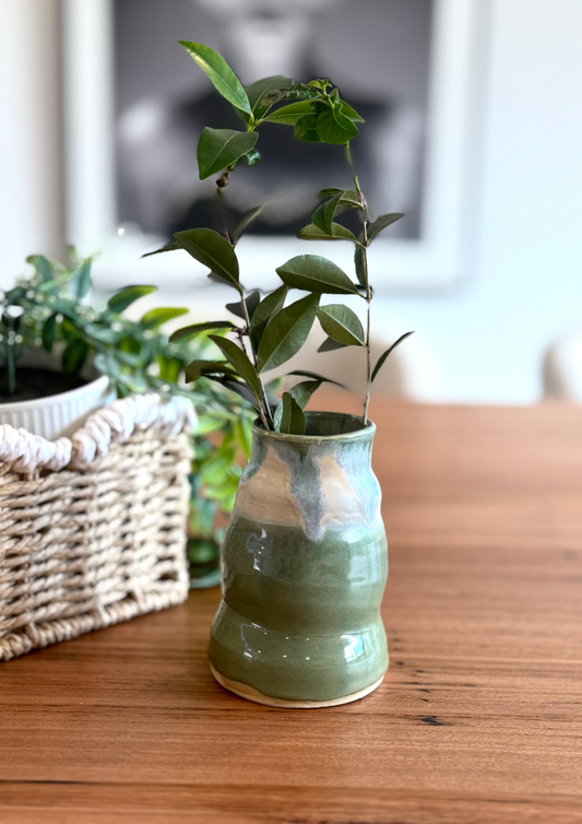 Green garden Medium Vase_Stoneware