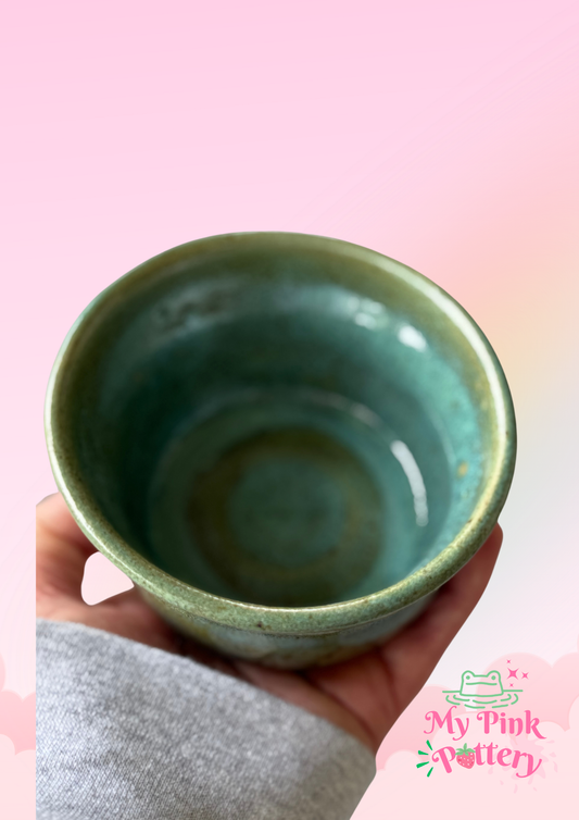 Sea blue wide Lollie jar  - stoneware