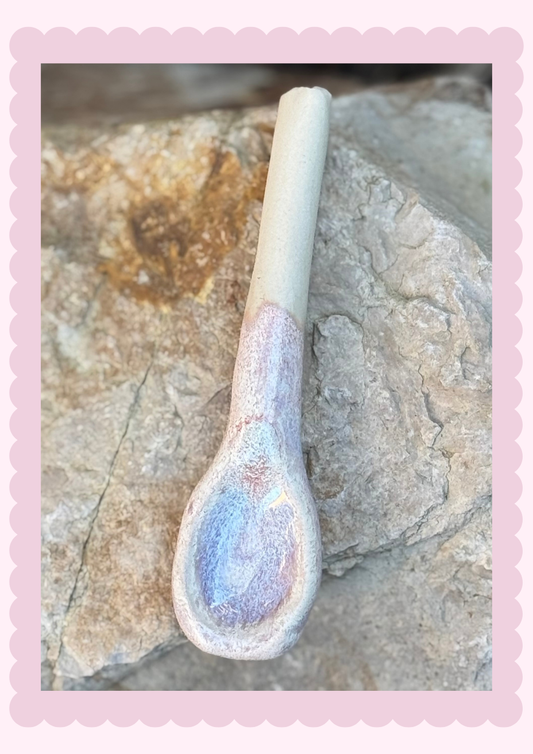 Lilac pink_Pottery Spoon