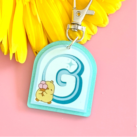 Letter G keychain_Shaped keychains