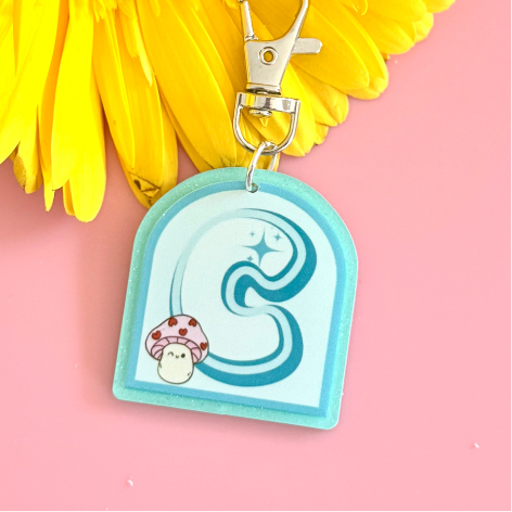 Letter C keychain_Shaped keychains (Copy)