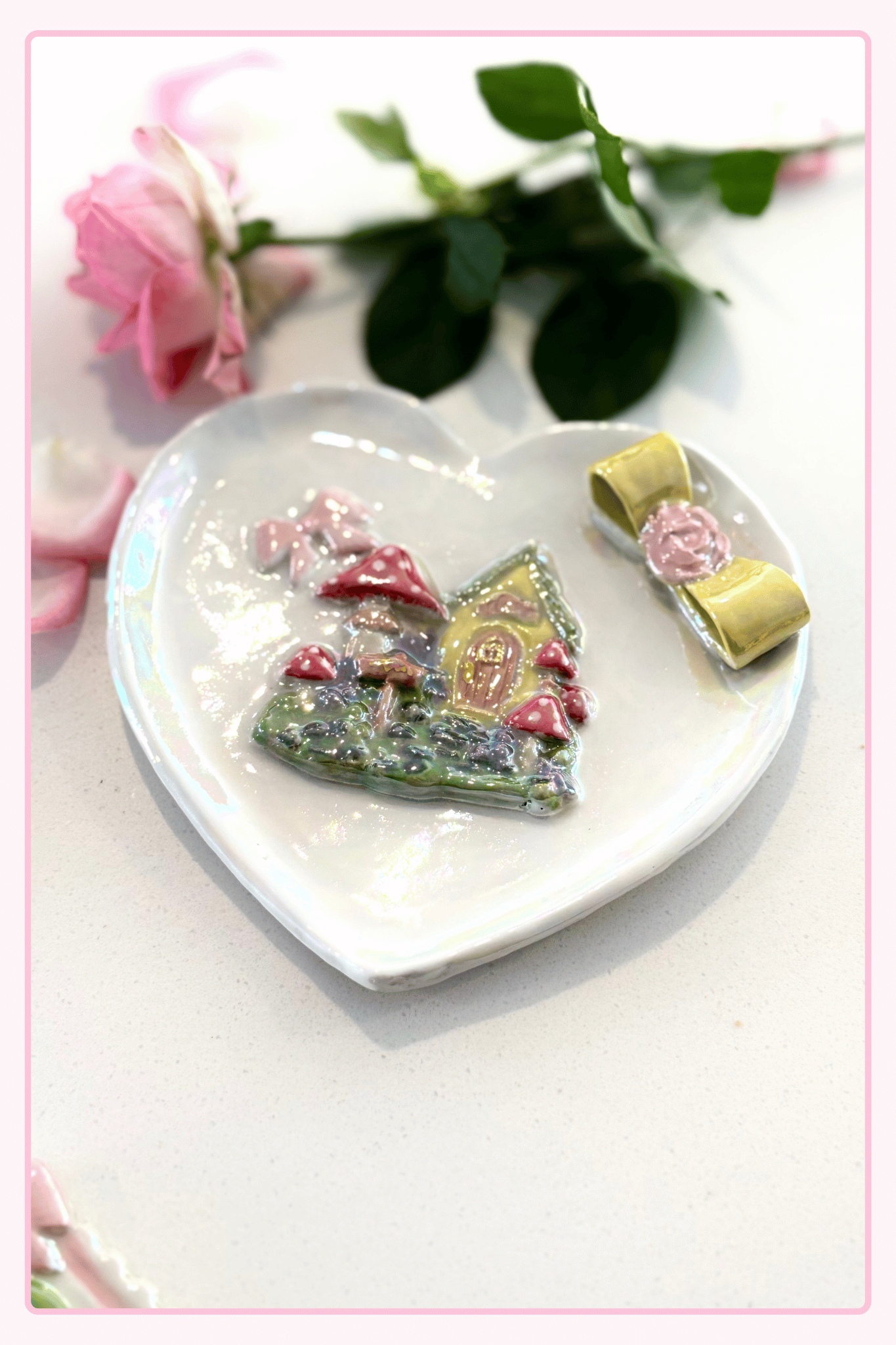 Little Cottage Heart plate