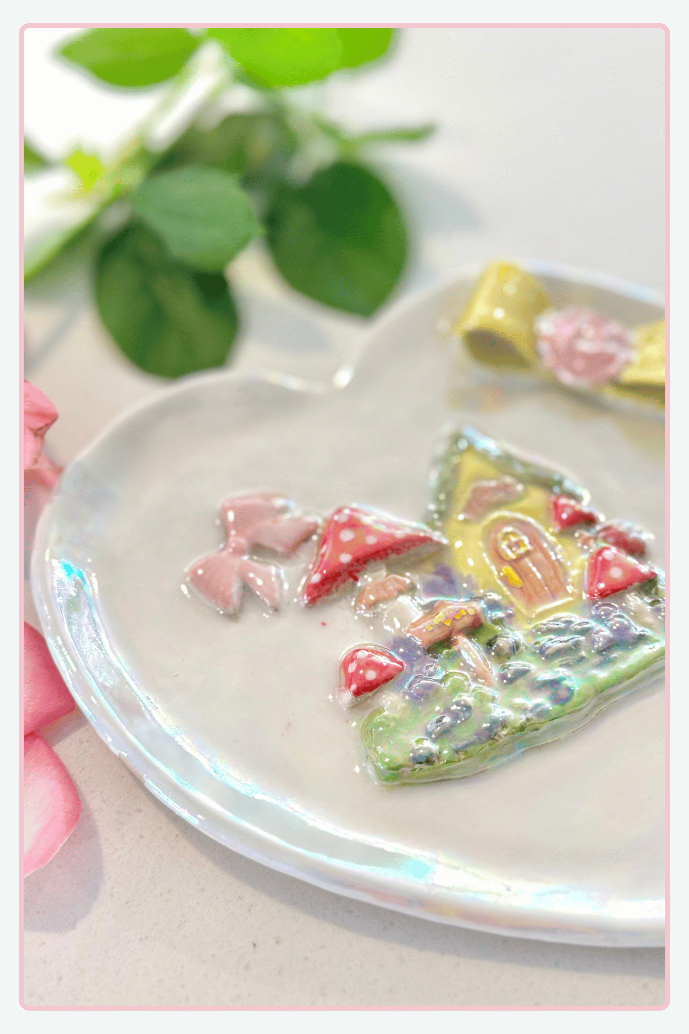 Little Cottage Heart plate