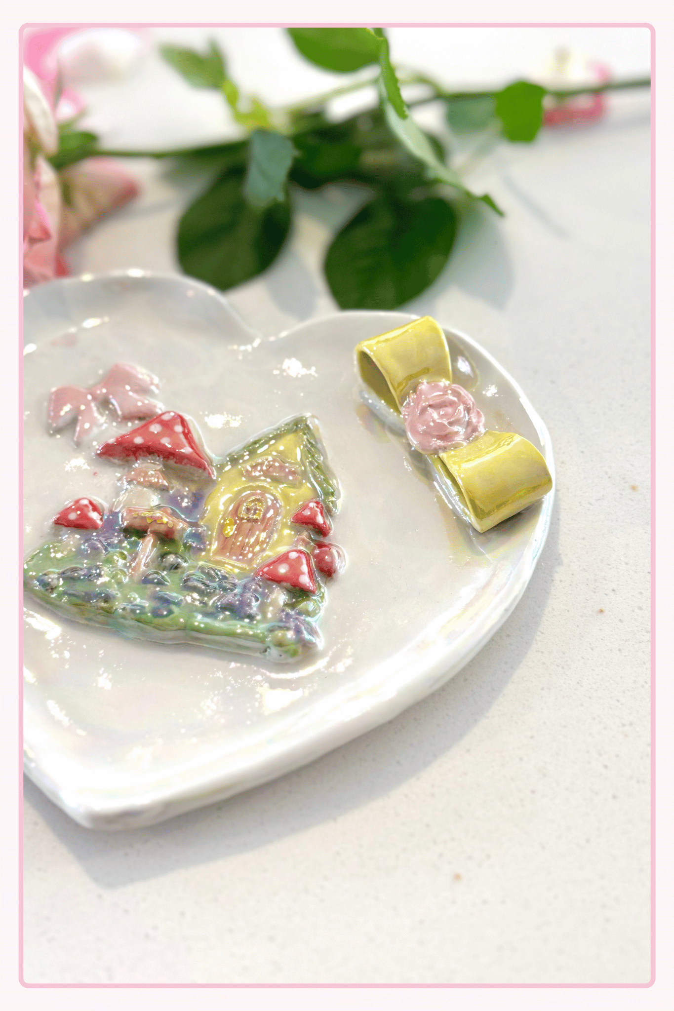 Little Cottage Heart plate