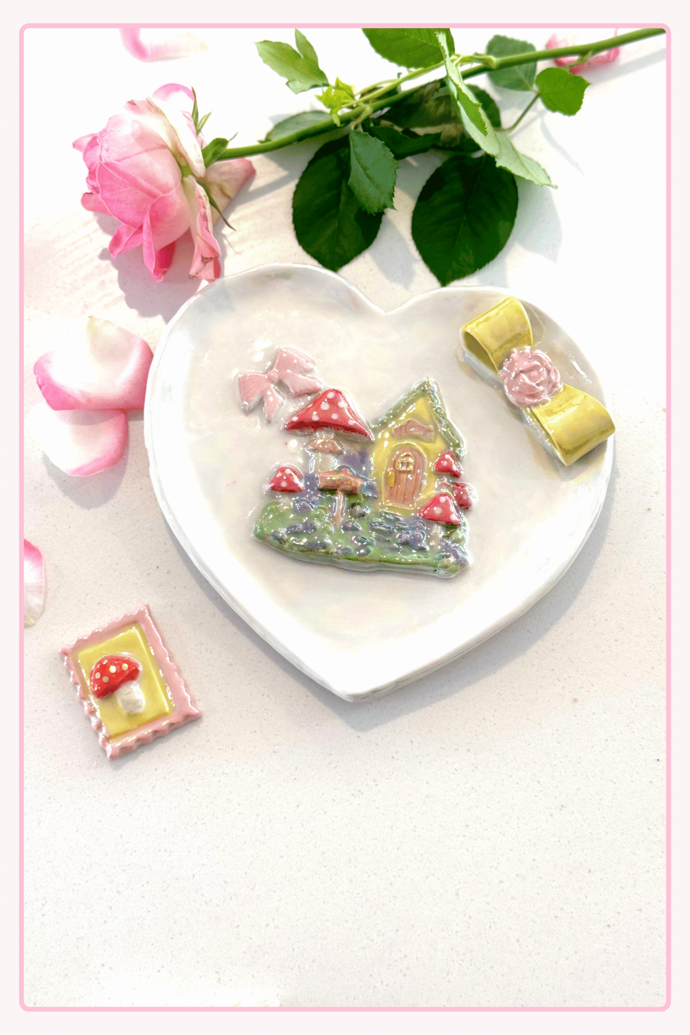 Little Cottage Heart plate