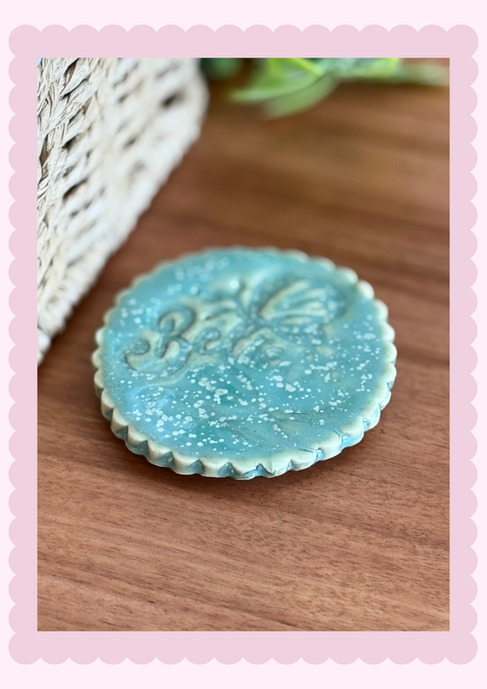 Believe coaster (Australian made) Eucalyptus