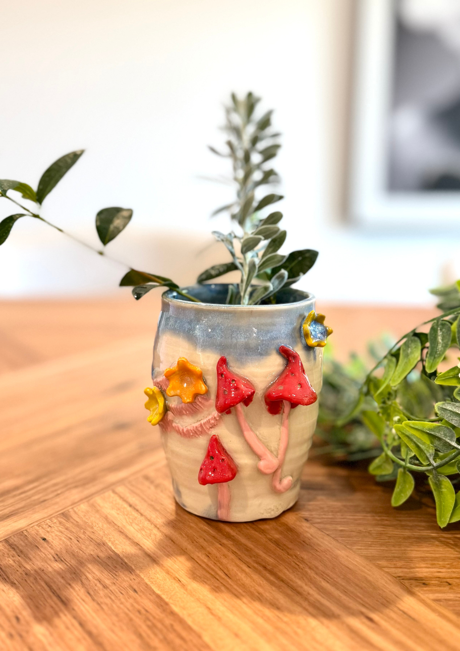 Fairy mushroom Vase_Stoneware
