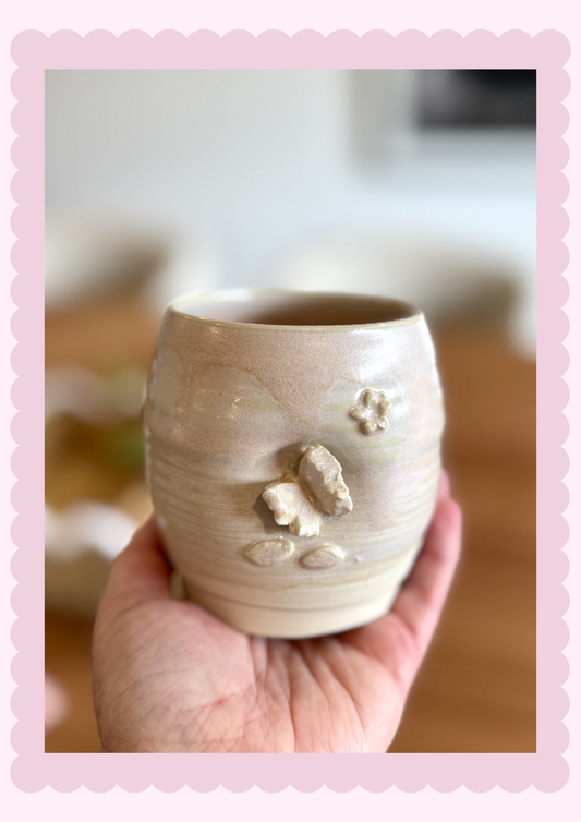 Natural Butterfly hive Hug-Mug