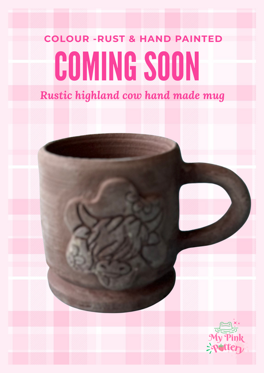 Rustic Highland Cow_ Hand Made stoneware Mug
