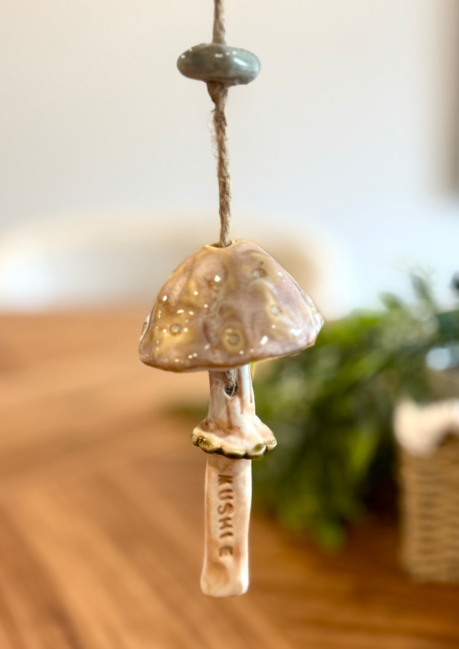 Sandy mushroom hanging chine