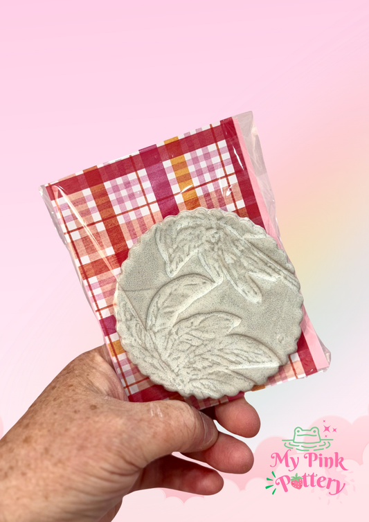 Textured light grey Coasters