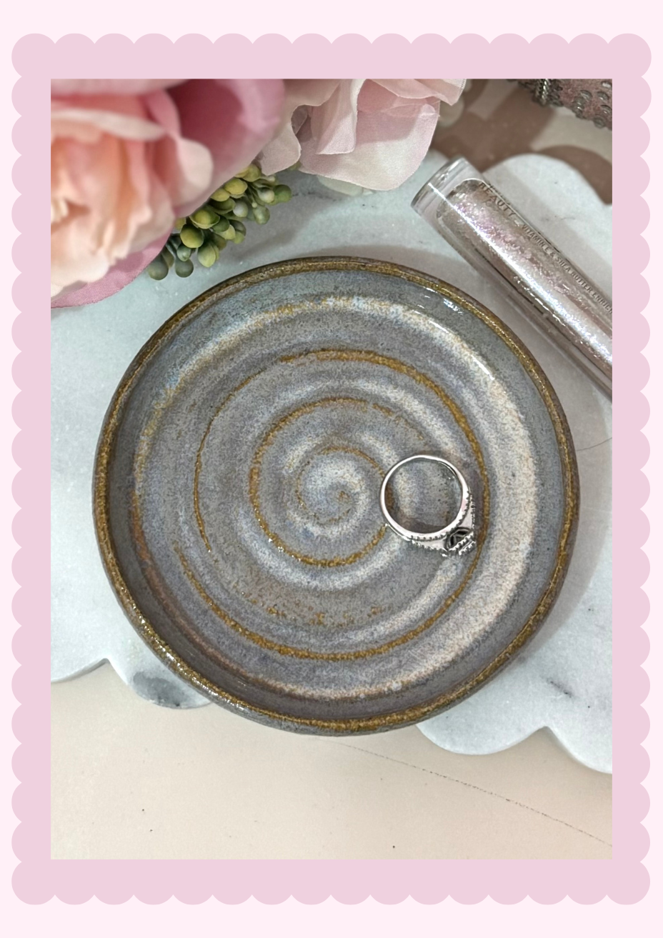 Lilac Brown jewellery tray