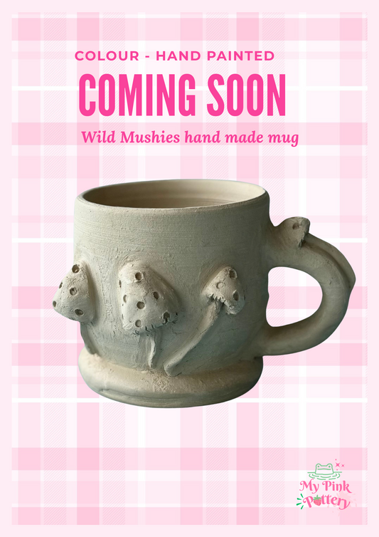 Wild Mushies_ Hand Made Mug